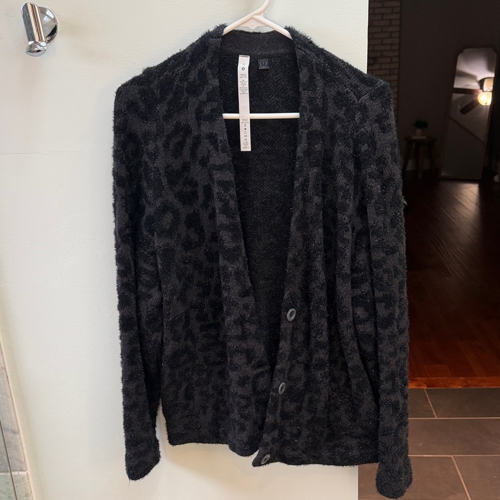 Lululemon Leopard Print Cardigan